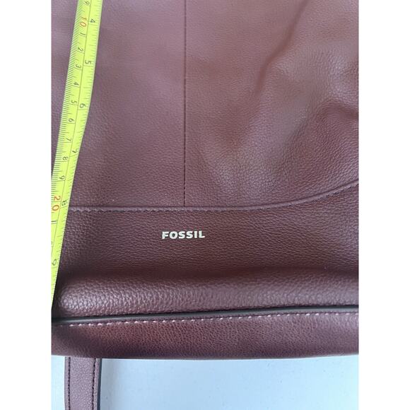 NWOT Fossil Elina Brown Leather Convertible Backpack ~ MSRP $250 - Picture 6 of 7